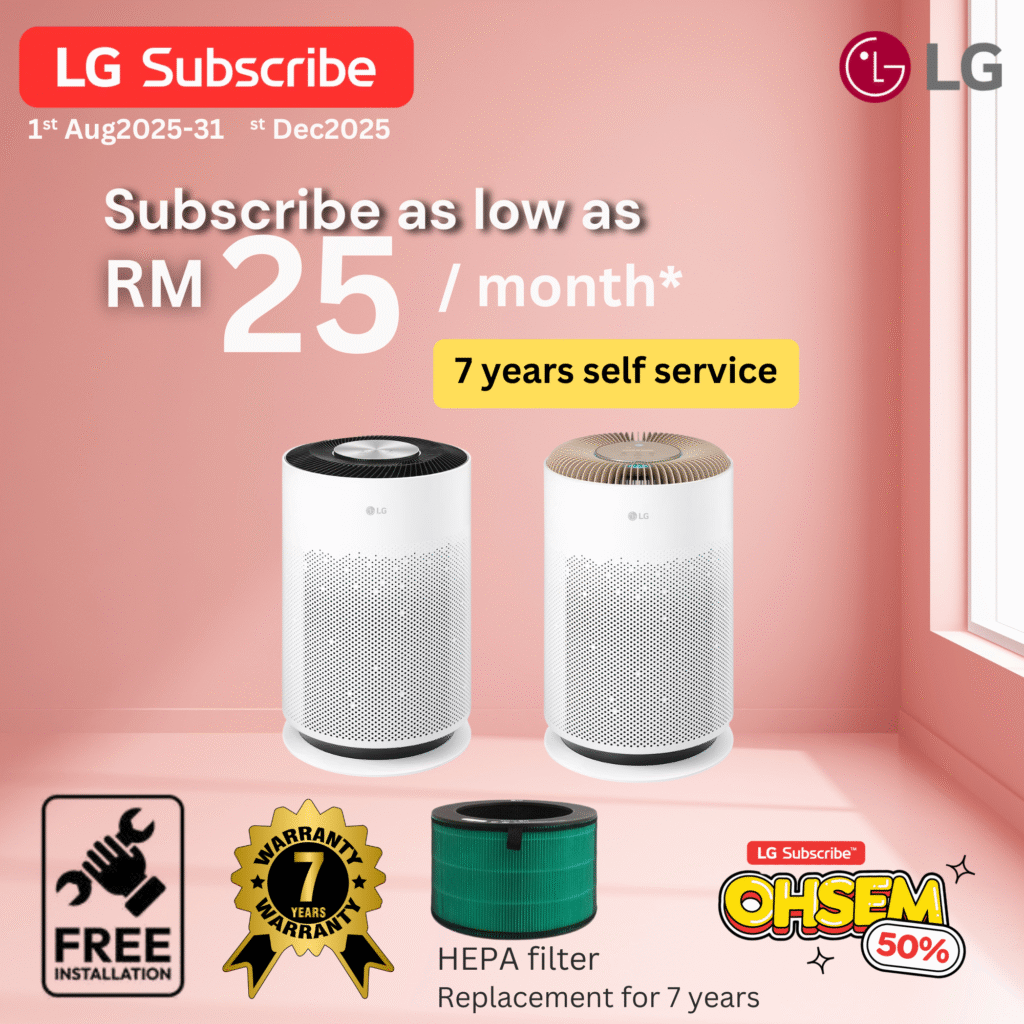 LG Subscribe OHSEM Air Purifier Promotion 2025